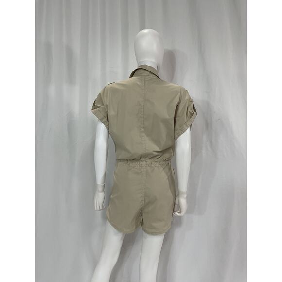 Pistola 'Meg' White Short Sleeve Zip Front Romper Size S - Picture 3 of 5